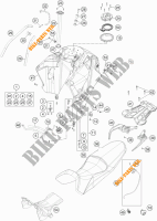 SERBATOIO / SELLA per KTM 1290 SUPER ADVENTURE R TKC 2017