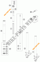 FORCELLA ANTERIORE (COMPONENTI) per KTM 1190 RC8 R BLACK 2011